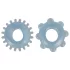 You2Toys - Anneau pénis duo - silicone transparent bleu