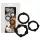 You2Toys - Set anneaux pénis - silicone noir (3 pièces)