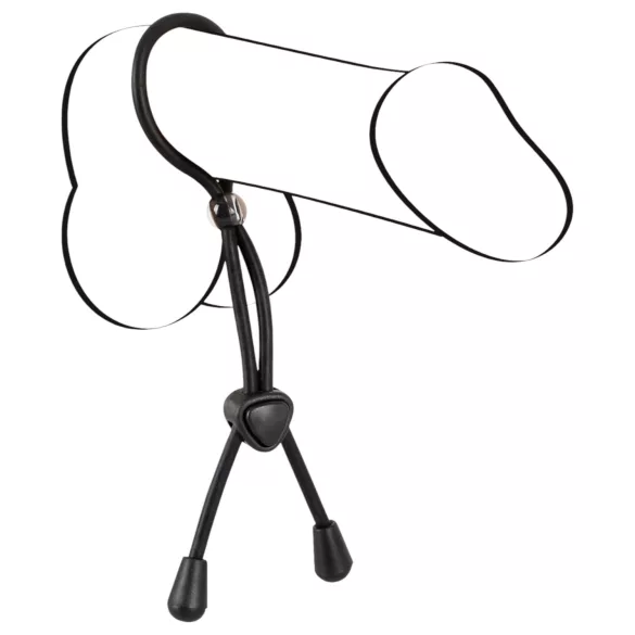 Bad Kitty - anneau pénien et testiculaire - silicone noir