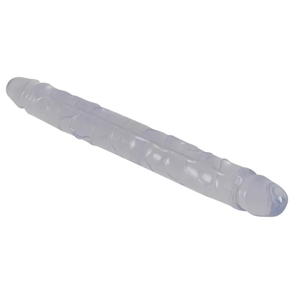 Cristal - double godemichet - verre - 34 cm