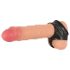 You2Toys - Manchon pénien et testiculaire en latex - noir