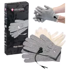   mystim - gants électrostimulation - lot de 2 gants conducteurs