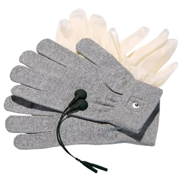 mystim - gants électrostimulation - lot de 2 gants conducteurs