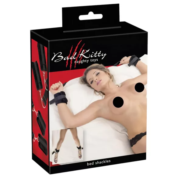 Bad Kitty - kit de bondage pour lit - 5 pièces - peluche
