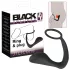 Black Velvets - plug anal avec anneau pénien - silicone noir