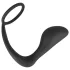 Black Velvets - plug anal avec anneau pénien - silicone noir