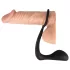 Black Velvets - plug anal avec anneau pénien - silicone noir