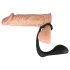 Black Velvets - plug anal avec anneau pénien - silicone noir