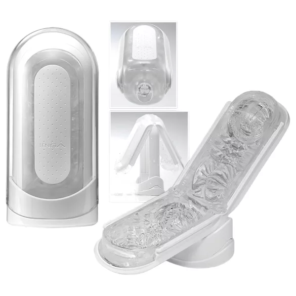 TENGA Flip Zero - masturbateur homme - texture stimulante - blanc