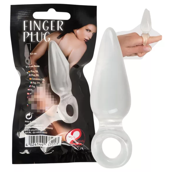 You2Toys - Finger Plug - plug anal pour doigt (transparent)