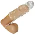 Crystal Skin - gode pénis - anneau intégré - silicone transparent