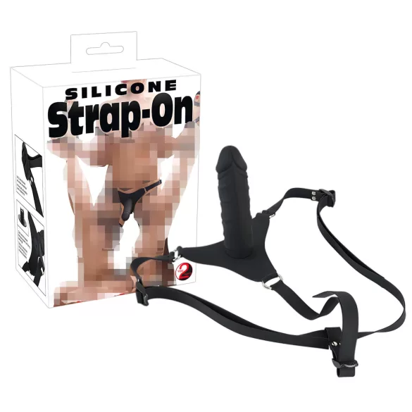 You2Toys - gode ceinture réglable - silicone noir