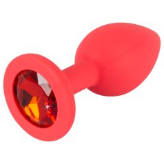 Colorful JOY - plug anal en silicone - petit - rouge