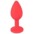 Colorful JOY - plug anal en silicone - petit - rouge
