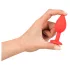 Colorful JOY - plug anal en silicone - petit - rouge