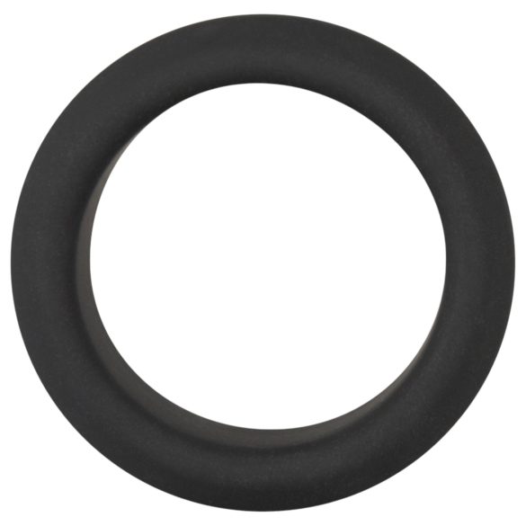 Black Velvets - anneau pénien épais - silicone noir 3,2 cm