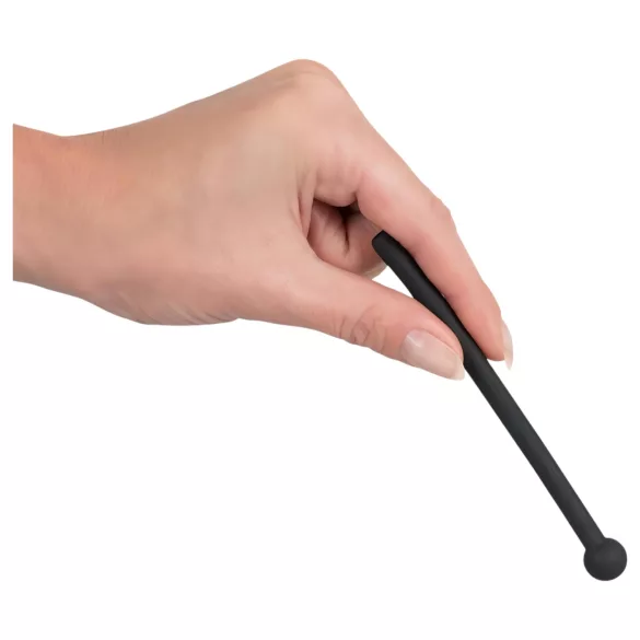 Piss Play - dilatateur urétral creux - silicone noir