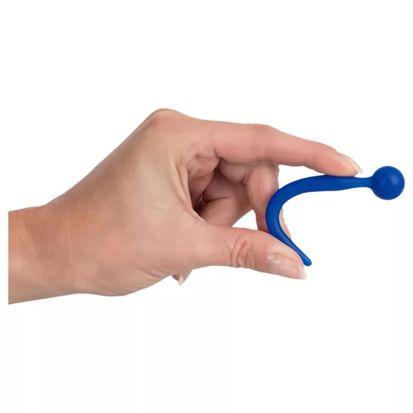 Dilator Sperm Stopper - sonde urétrale à boule - silicone bleu