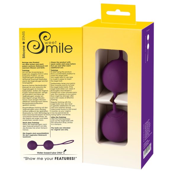 SMILE XXL Balls - boule de geisha géante - silicone violet