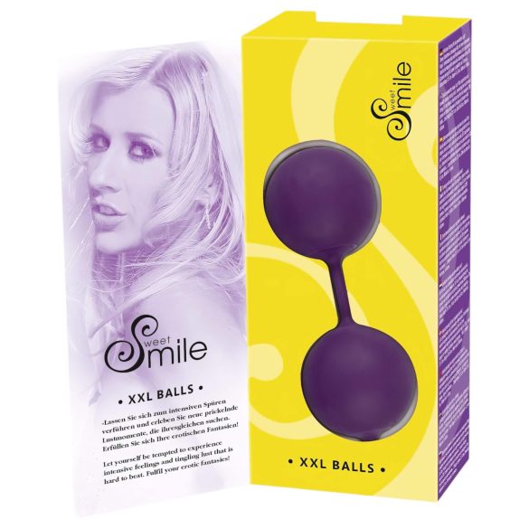 SMILE XXL Balls - boule de geisha géante - silicone violet