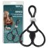 You2Toys - Cockring triple réglable - silicone noir