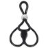 You2Toys - Cockring triple réglable - silicone noir