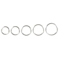 Bad Kitty - set d’anneaux péniens en métal - 5 pièces