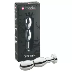 mystim O(h!)-thello - plug anal électro à boules - argent