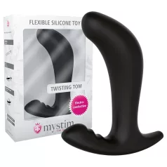 mystim - plug anal électrostimulation - silicone noir