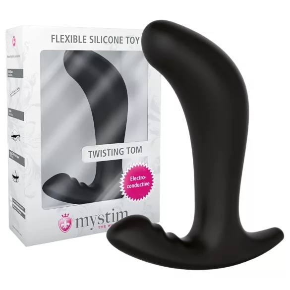 mystim Twisting Tom - godemichet anal électrique (noir)
