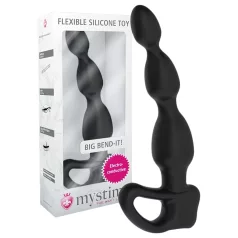   mystim - plug anal électrostimulation boules - silicone noir