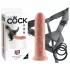 King Cock - gode ceinture 20 cm - réaliste - beige