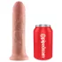 King Cock - gode ceinture 20 cm - réaliste - beige