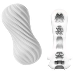 TENGA Flex - masturbateur homme - texture spirale - blanc