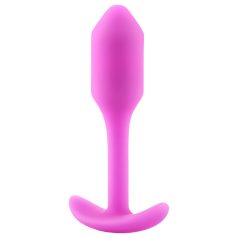b-vibe - plug anal avec poids interne 55g - silicone rose