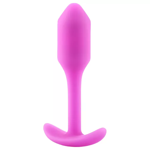 b-vibe - plug anal avec poids interne 55g - silicone rose