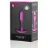 b-vibe - plug anal avec poids interne 55g - silicone rose