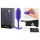 b-vibe - plug anal à double bille 114g - silicone violet