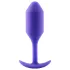 b-vibe - plug anal à double bille 114g - silicone violet