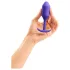 b-vibe - plug anal à double bille 114g - silicone violet