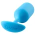 b-vibe - plug anal à boules - 180g - silicone bleu