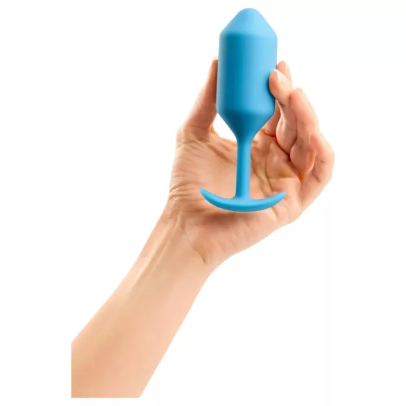b-vibe - plug anal à boules - 180g - silicone bleu