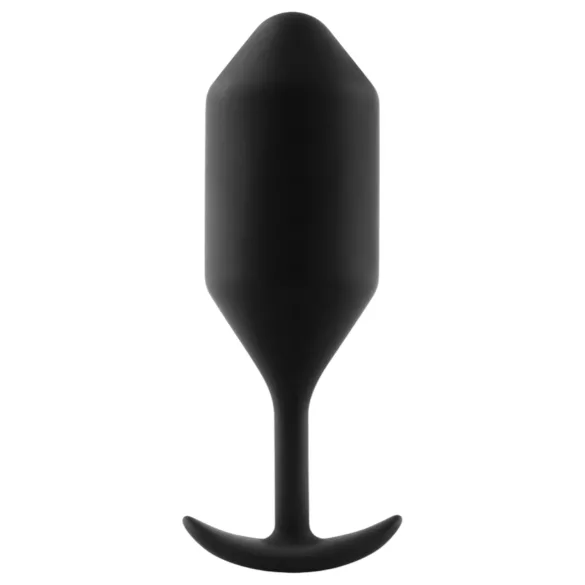b-vibe - plug anal à boules double - 257g - silicone noir