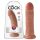 King Cock - gode 20 cm réaliste - couleur marron foncé