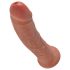 King Cock - gode 20 cm réaliste - couleur marron foncé