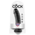 Godemichet King Cock 8" (20 cm, noir)