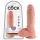 King Cock - gode réaliste 20 cm - gros testicules - couleur chair