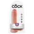 King Cock - gode réaliste 20 cm - gros testicules - couleur chair