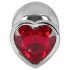 You2Toys - Plug anal aluminium 85g diamanté - argent rouge