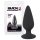 Black Velvets - plug anal lesté 40g - silicone noir
